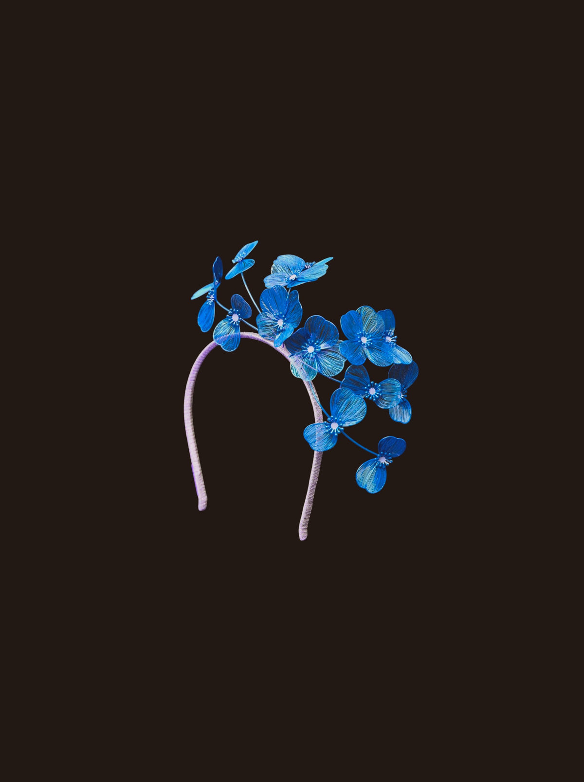 Cobalt Blue Lightweight Floral Millinery Headpiece - Bella
