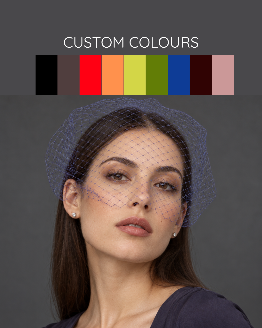 Custom Made To Order Birdcage Veil
