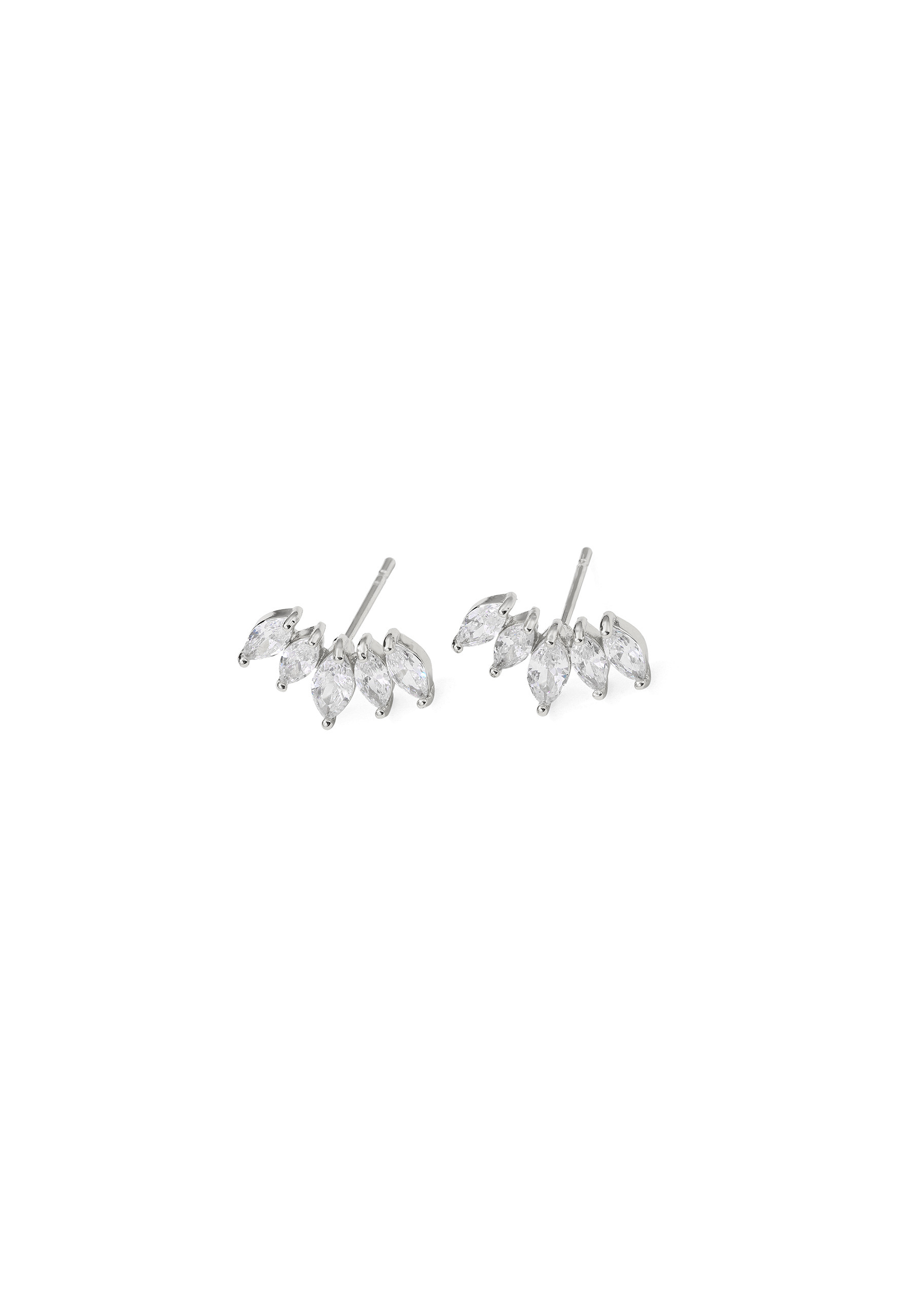 Audrey Crystal Stud Earring - Silver no