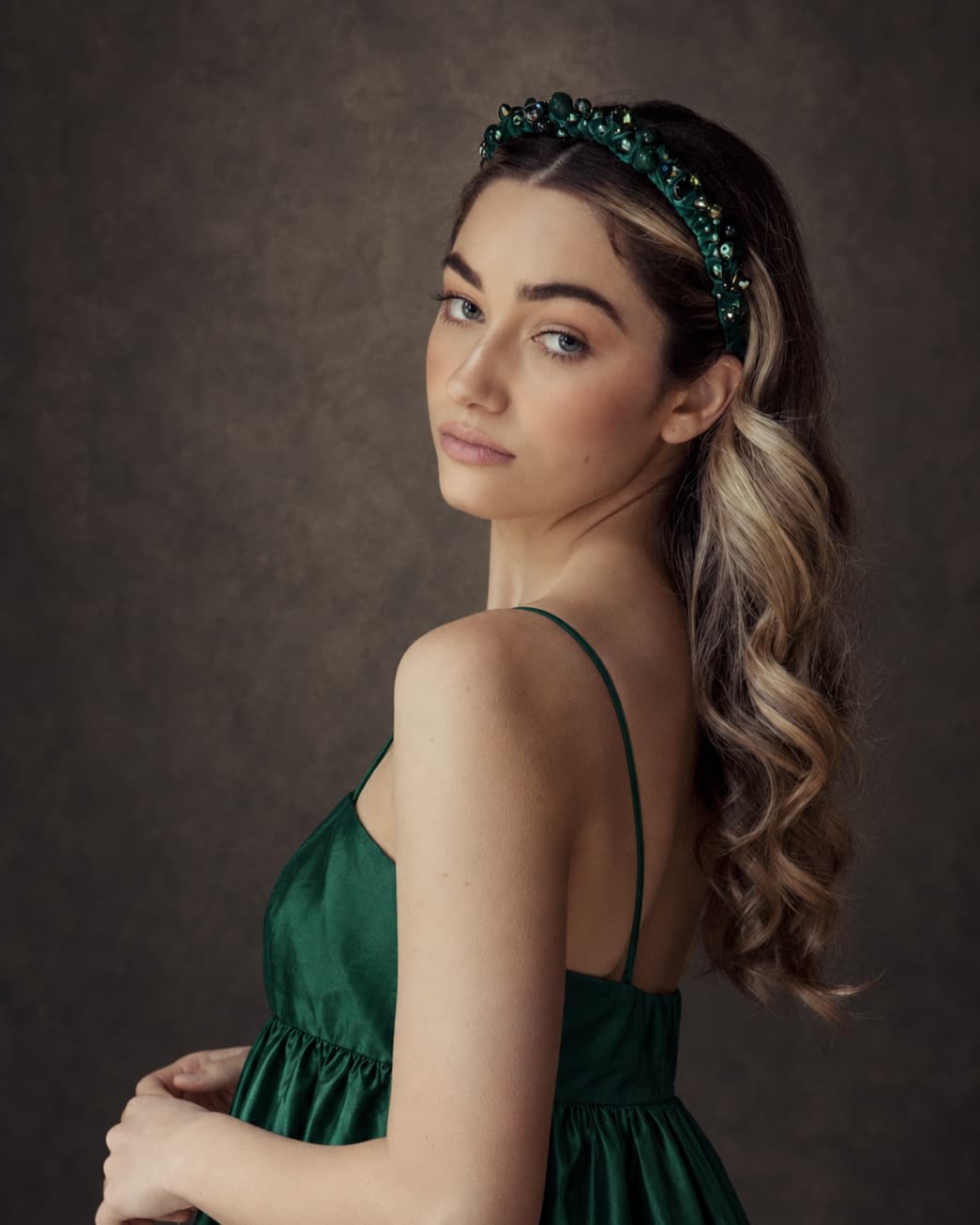 Sylvie Headband - Emerald Green
