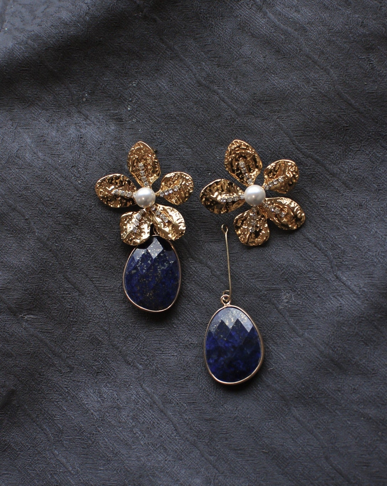 Talia Interchangeable Natural Stone Floral Earring