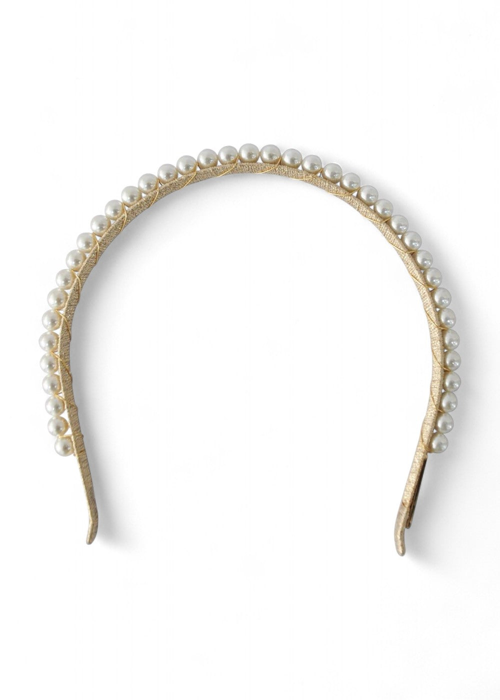 Aubrey Pearl Headband - AELESTEAubrey Pearl Headband#bridal_accessories##wedding_head_band##bridal_earring#