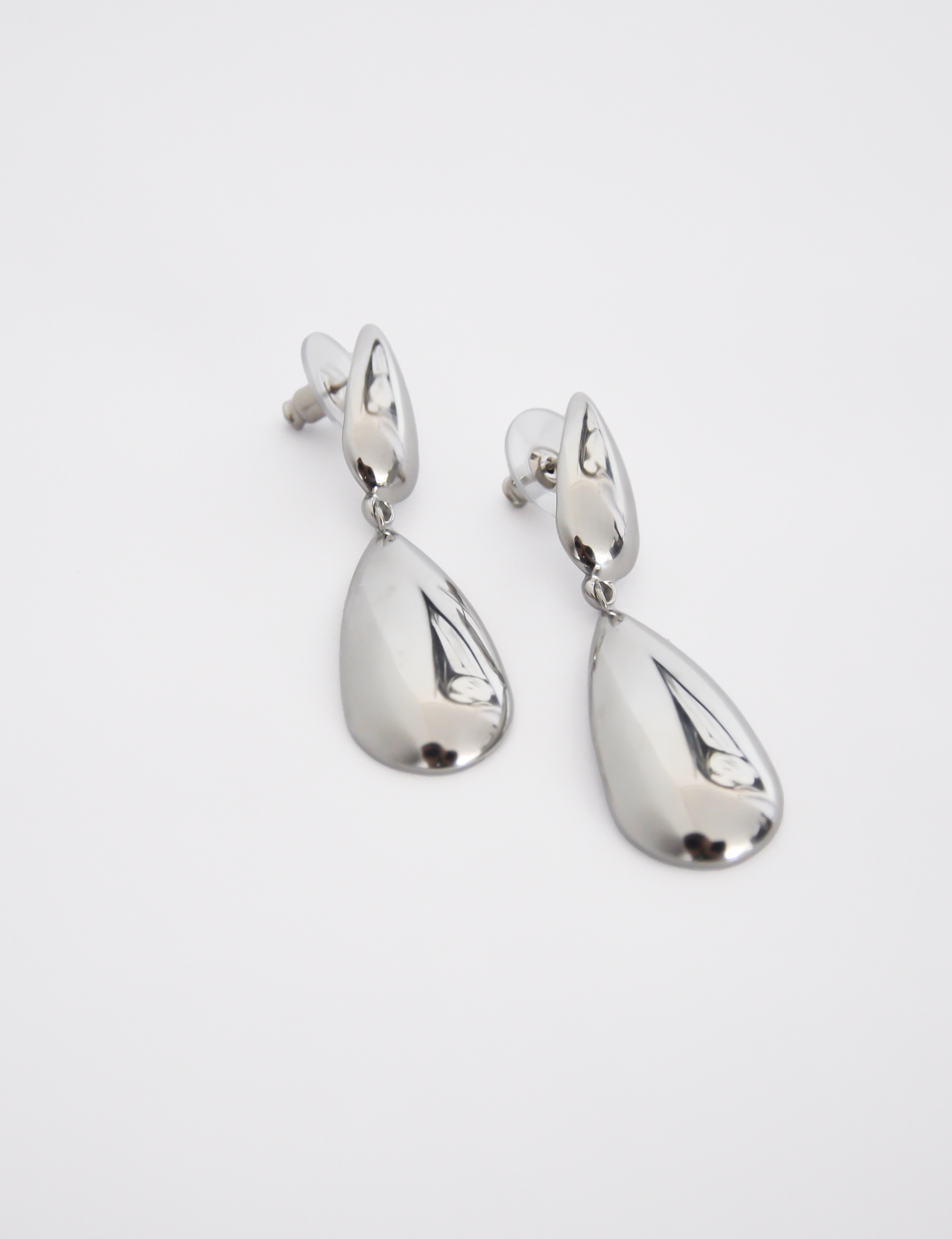 Tiana Earrings - Silver Statement Drops
