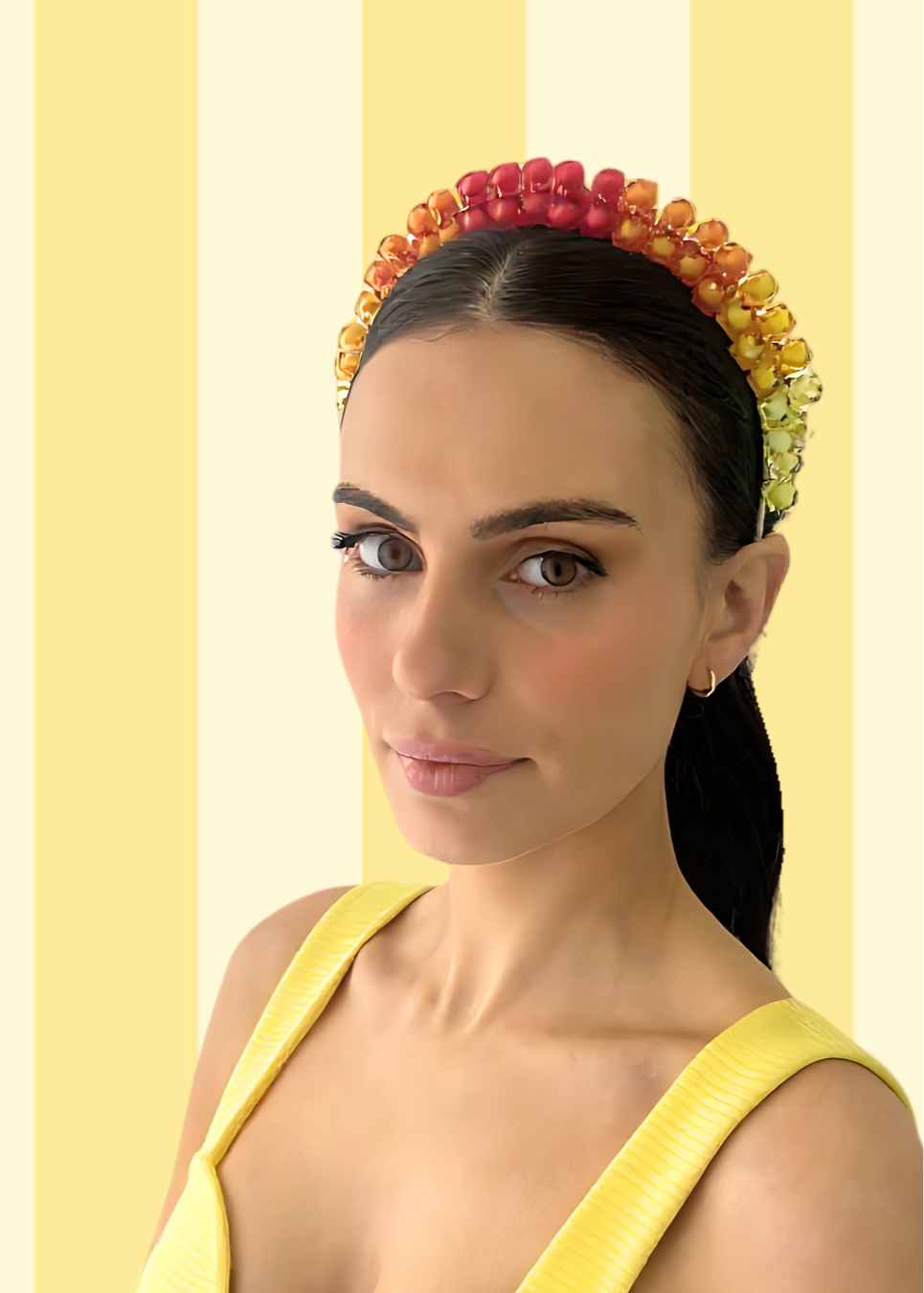 Harper Headpiece - Yellow / Orange / Red