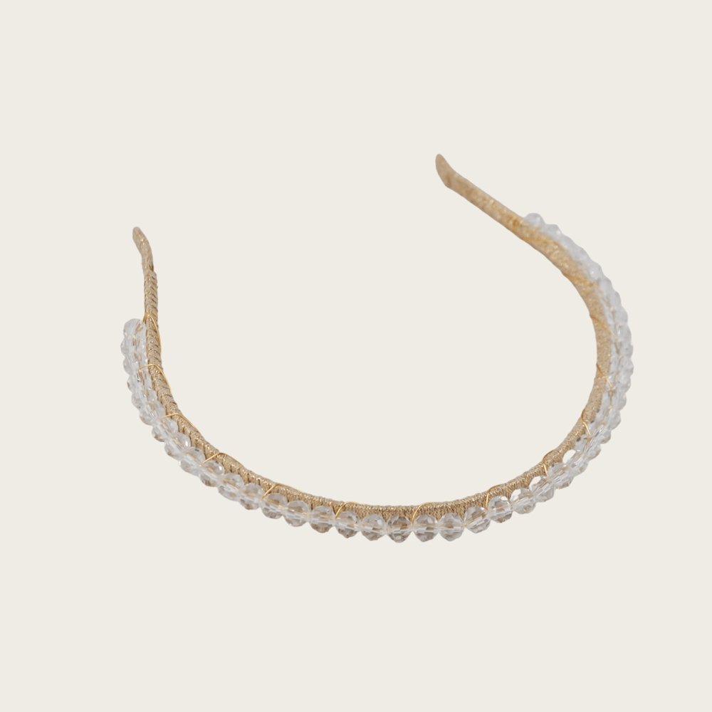 Amadi Headband - Clear Crystal - AELESTEAmadi Headband - Clear CrystalHeadband#bridal_accessories##wedding_head_band##bridal_earring#