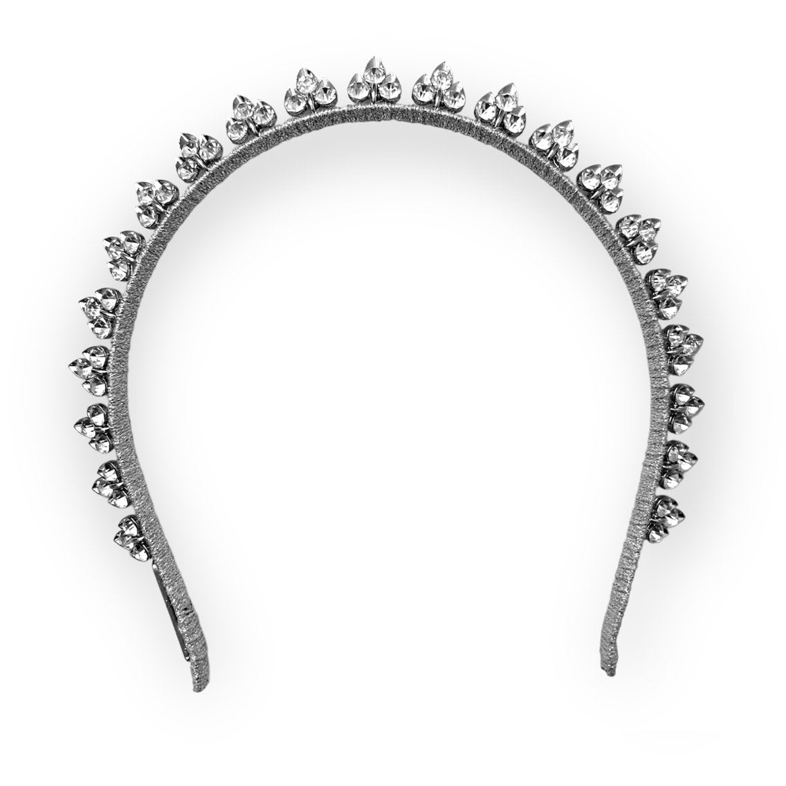 Zenni Crown - Silver - AELESTE WHOLESALEZenni Crown - SilverCrown#bridal_accessories##wedding_head_band##bridal_earring#