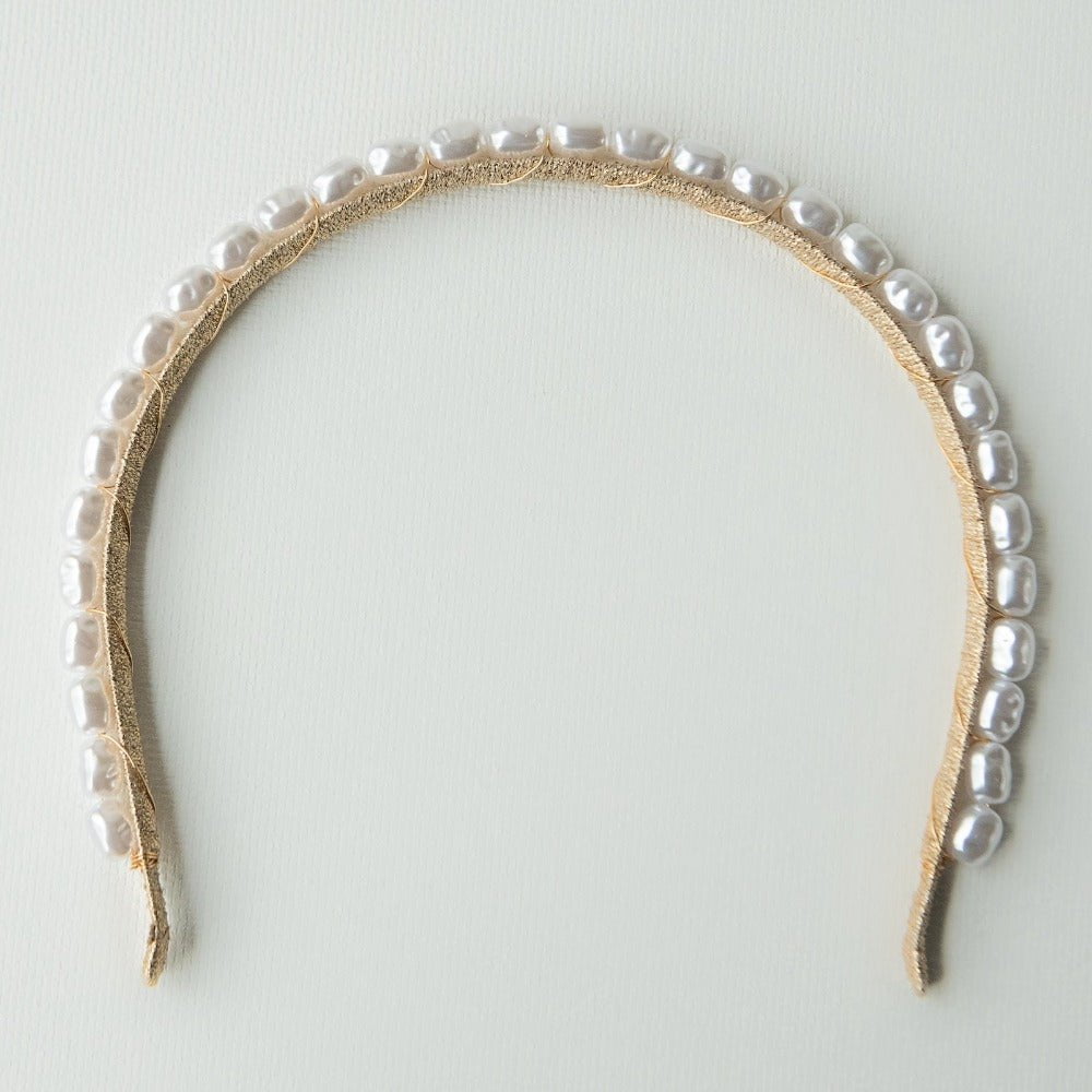 Mia Natural Pearl Headband - AELESTEMia Natural Pearl HeadbandCrown