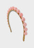Aria Large - Pink - ASHLEE LAURENAria Large - PinkBridal Accessories#bridal_accessories##wedding_head_band##bridal_earring#