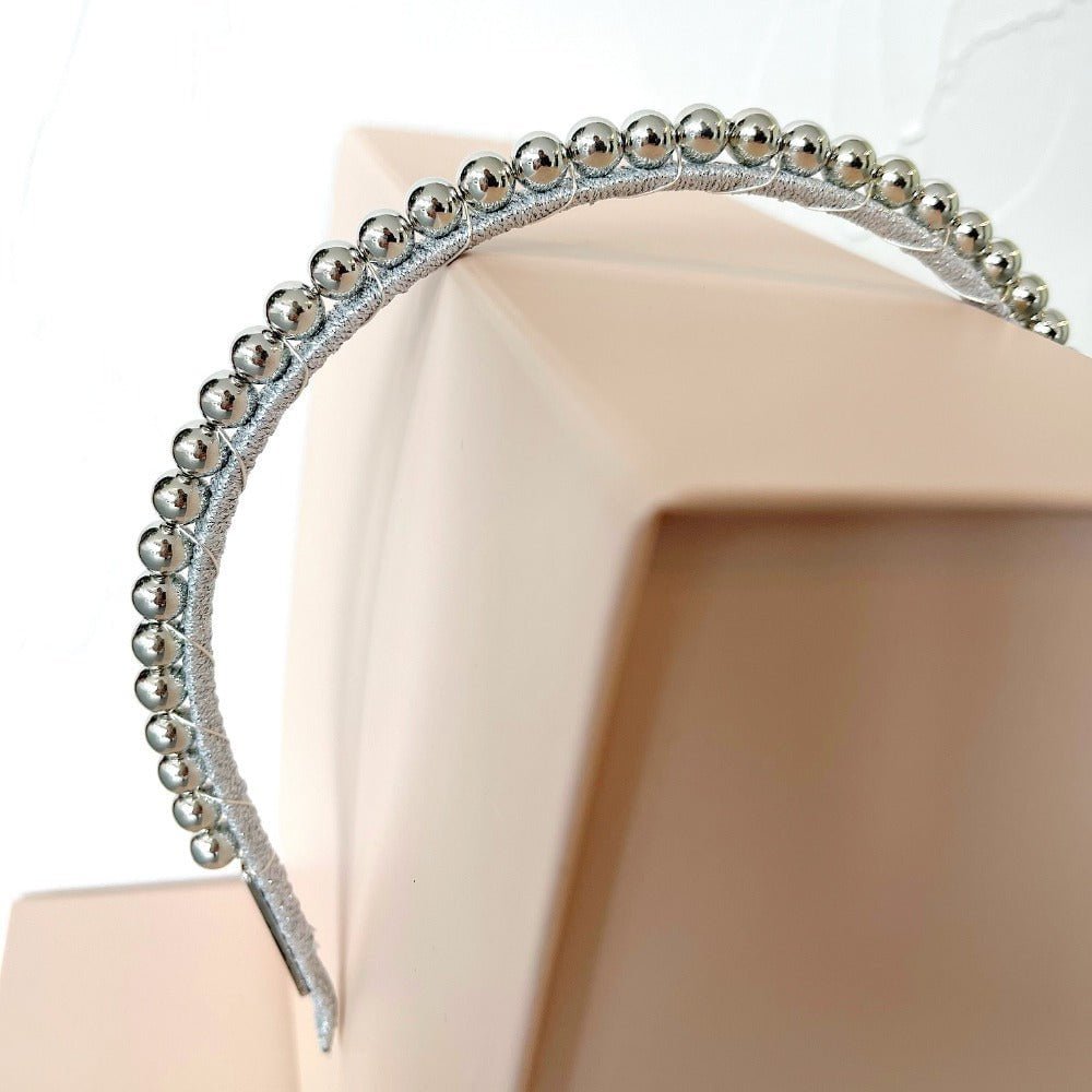 Aubrey Silver Headband - AELESTEAubrey Silver HeadbandCrown#bridal_accessories##wedding_head_band##bridal_earring#
