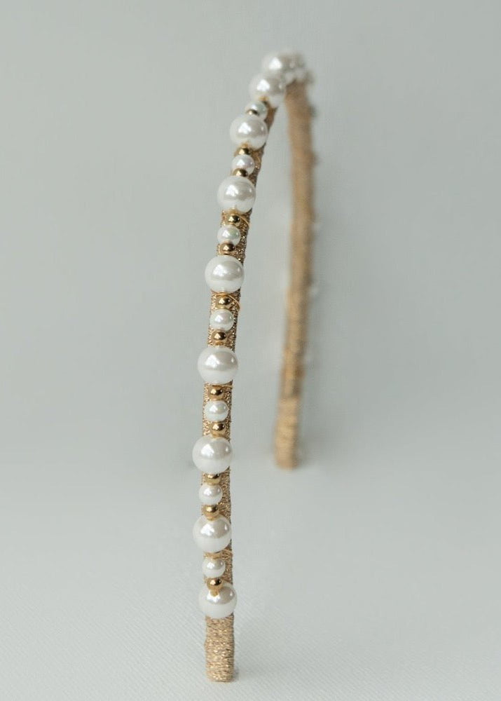 Gold Paris Headband - AELESTEGold Paris HeadbandCrown#bridal_accessories##wedding_head_band##bridal_earring#